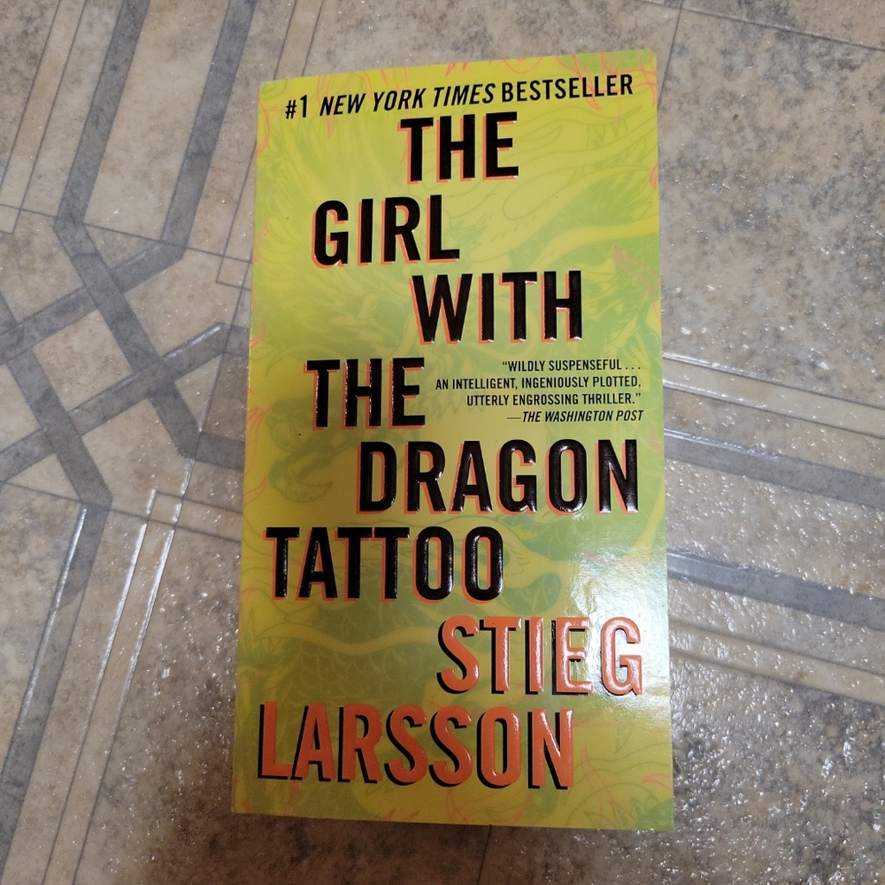 The Girl With the Dragon Tattoo paperback book